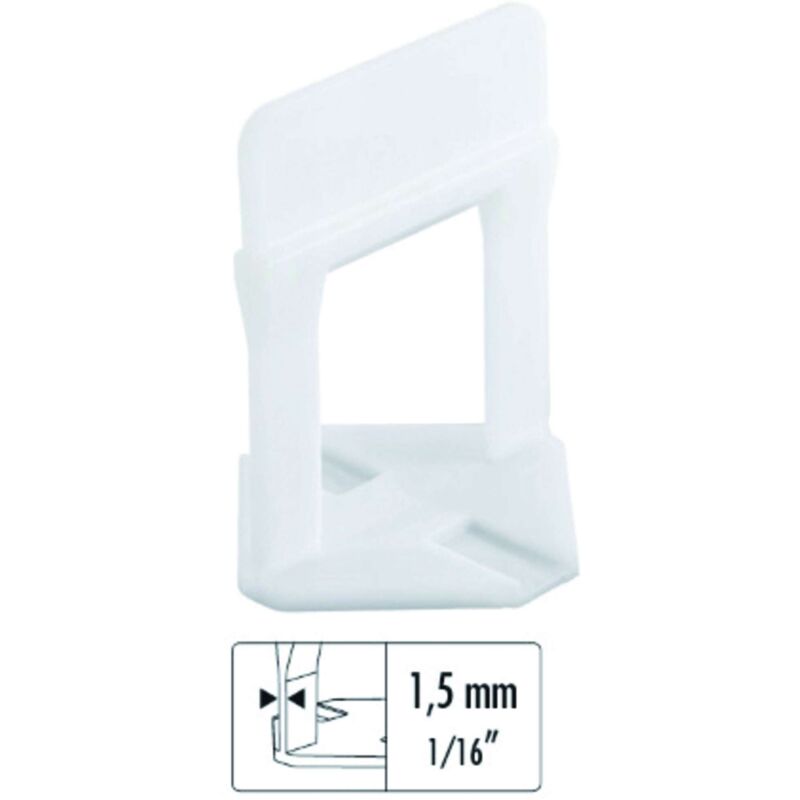 immagine 0 del prodotto base livellante con feritoia per cuneo h mm. 20 fuga mm. 1,5 400 pz. raimondi