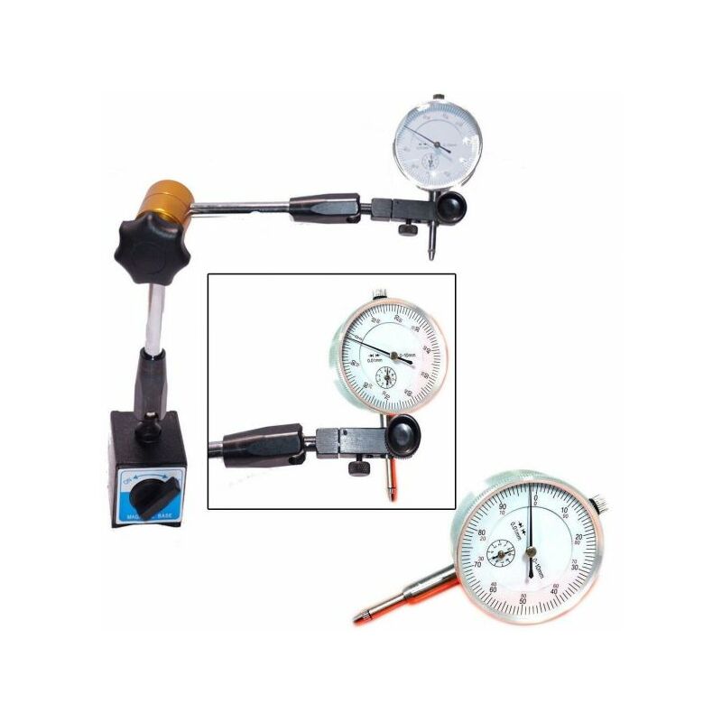foto del prodotto base magnetica snodabile comparatore centesimale tornio base snodabile