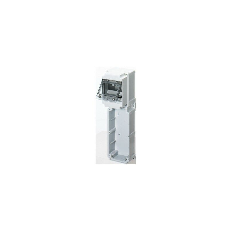 foto del prodotto base modulare con pannello finestrato guida din presa 16/32a /selv-6