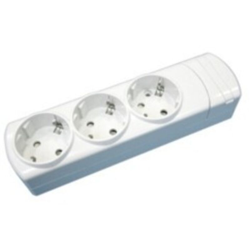 foto del prodotto base multipla di 3 uscite 16a 250v senza cavo electro dh con la protezione dei bambini. 36.101 sc 8430552128358