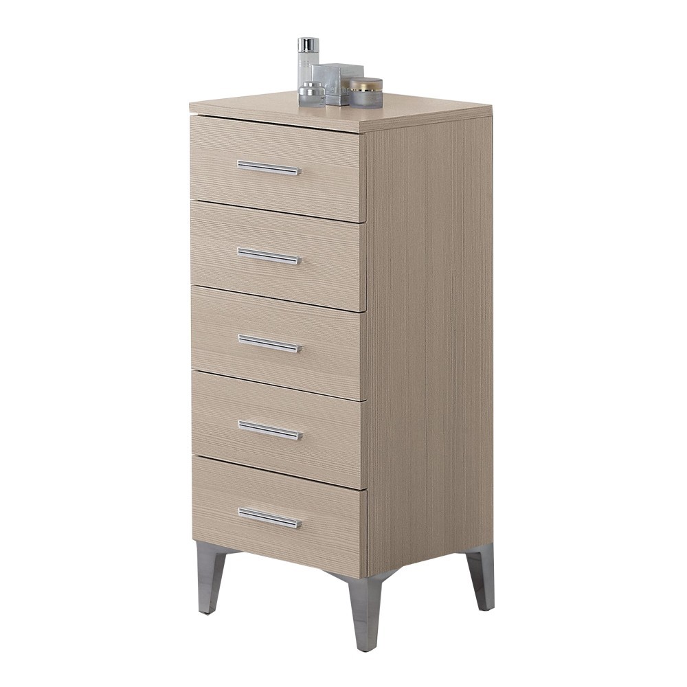 foto del prodotto base multiuso 35x34 cm larice con 5 cassetti scorrevoli h 83 cm desya