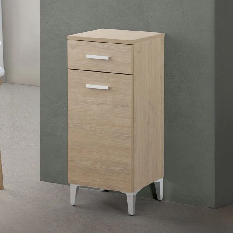 foto del prodotto base multiuso 35x34 cm rovere dolomite con anta reversibile e cassetto desya