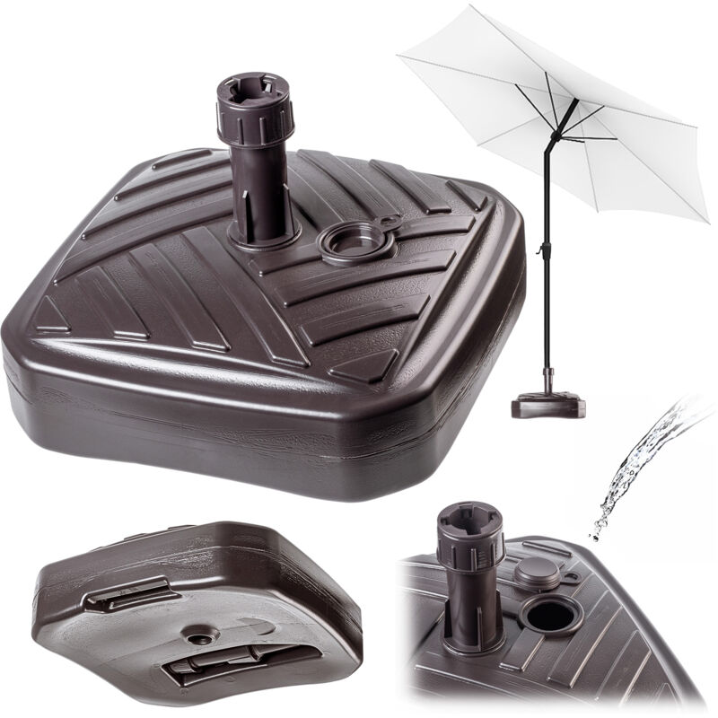 foto del prodotto base ombrellone da giardino base quadrata kadax supporto 39 cm peso