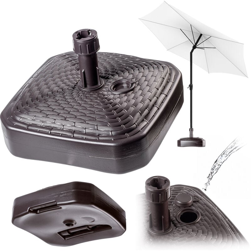 foto del prodotto base ombrellone da giardino base quadrata kadax supporto 39 cm peso