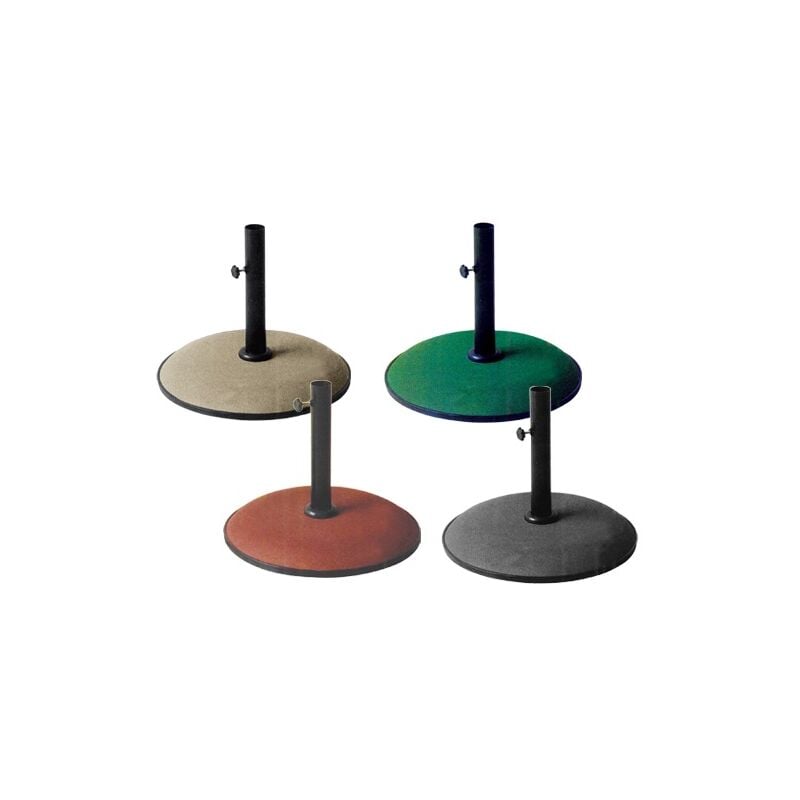 foto del prodotto base ombrellone in cemento colorato tonda 50 cm kroma 15 kg grey
