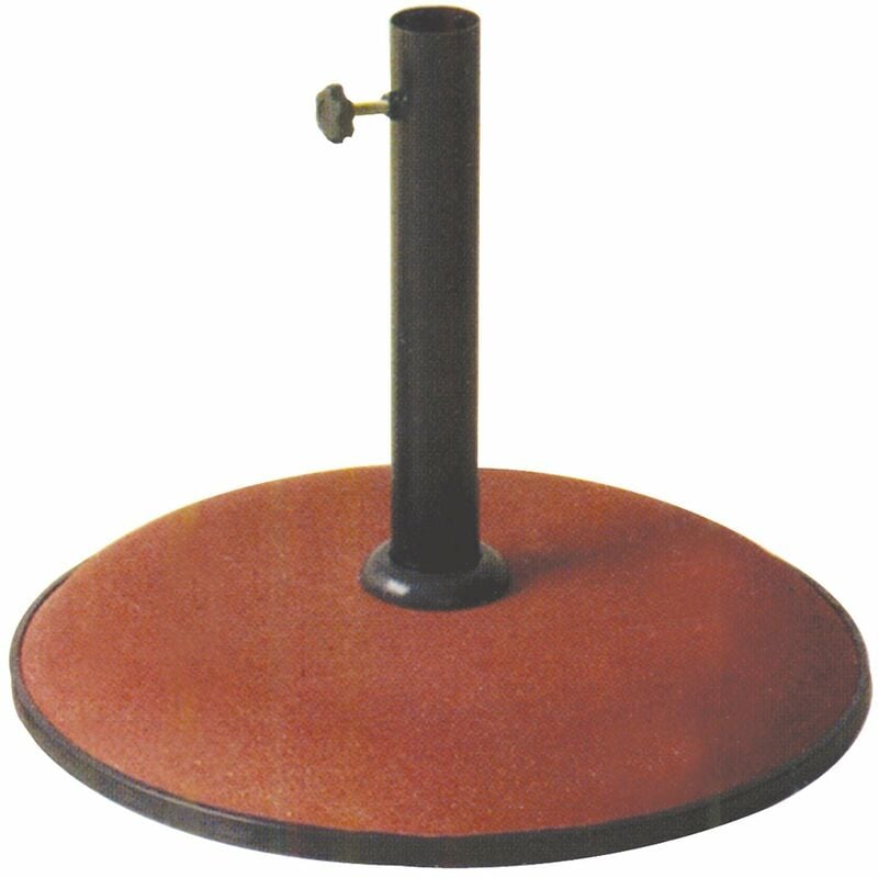 foto del prodotto base ombrellone in cemento colorato tonda 50 cm kroma 25 kg red
