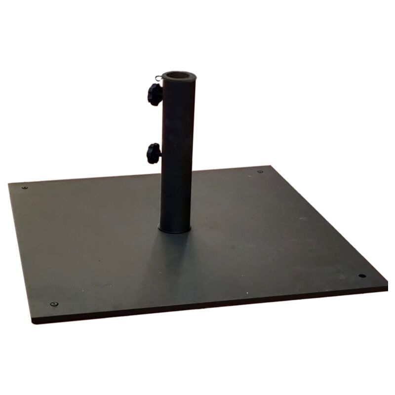 foto del prodotto base ombrellone palo centrale universale piatta slim in acciaio quadrata 60 x 60 cm