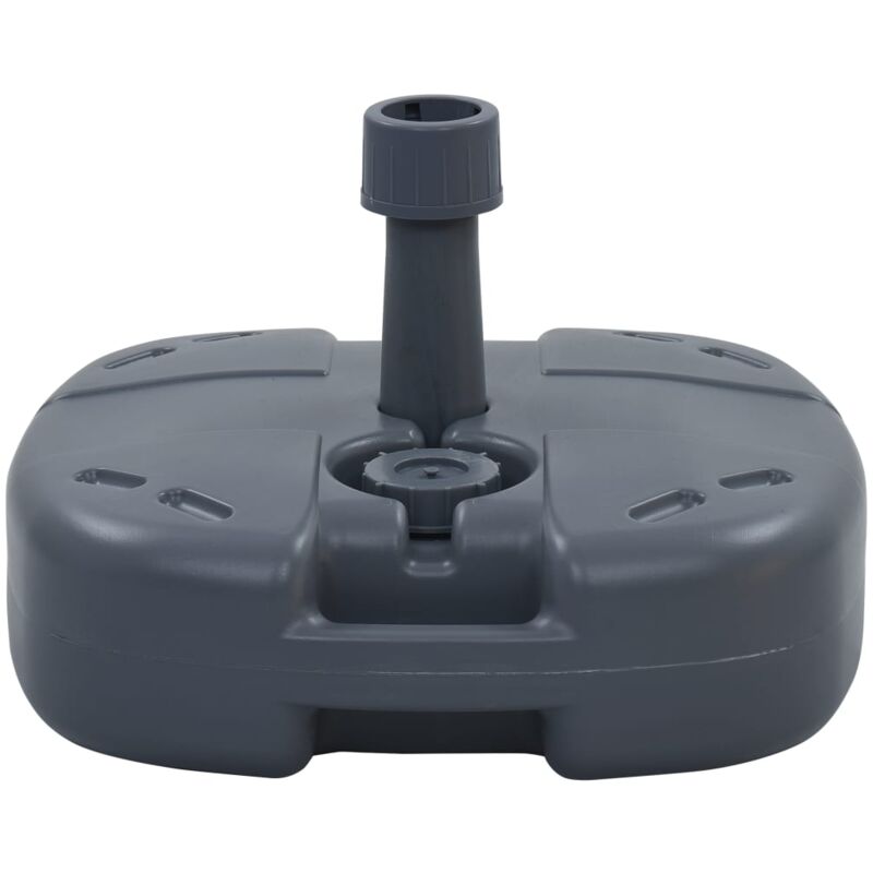 foto del prodotto base ombrellone portatile grigia riempibile con sabbia/acqua - vidaxl