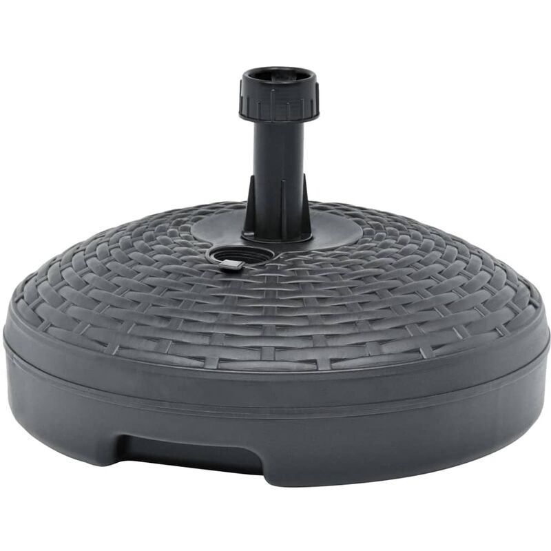 foto del prodotto base ombrellone sabbia acqua 20l antracite rattan in plastica vidaxl