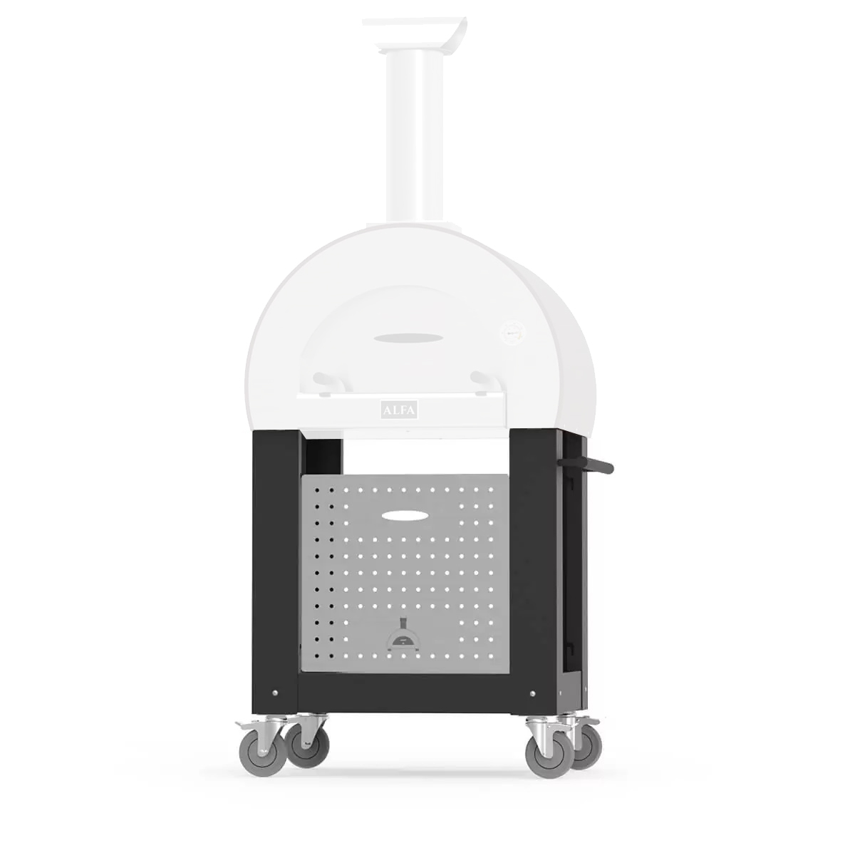 foto del prodotto base per forni pizza 78x63,4x88 cm 5 minuti alfa nero