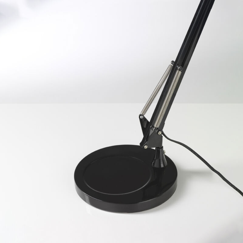 foto del prodotto base per lampada arc metallo nero