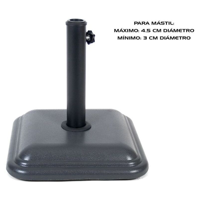 foto del prodotto base per ombrellone 12kg grigio