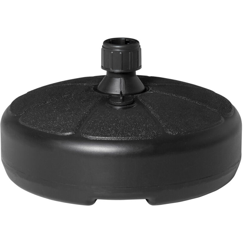 foto del prodotto base per ombrellone 38cm in plastica riempimento acqua e sabbia nero outsunny