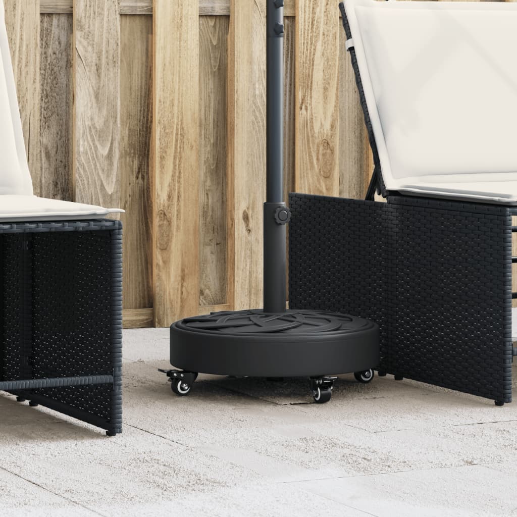 foto del prodotto base per ombrellone con ruote per pali 38/48 mm 27 kg rotonda