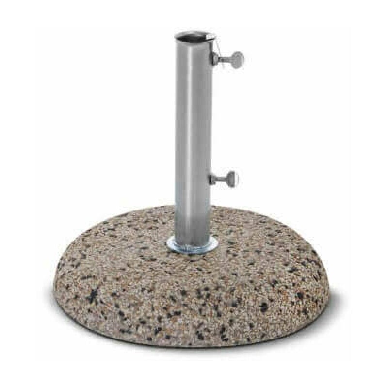 foto del prodotto base per ombrellone da giardino con tubo 45 mm in acciaio grigio