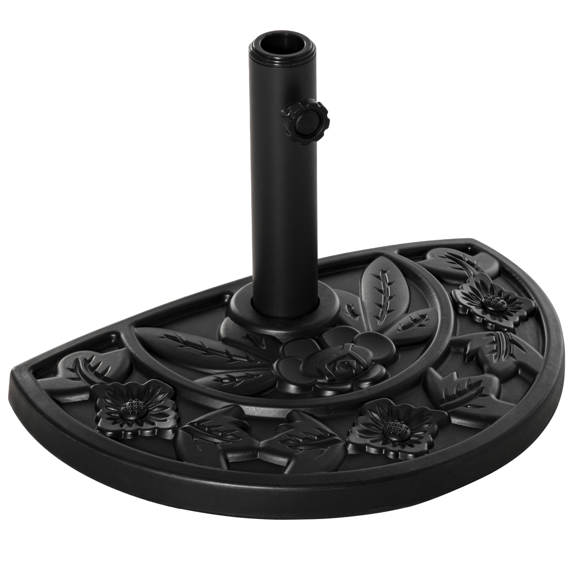 foto del prodotto base per ombrellone da giardino mezzaluna 10kg in cemento 50x32 cm