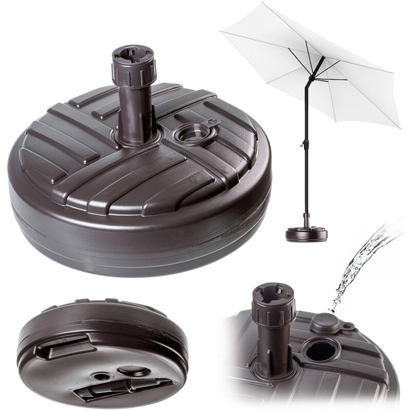 foto del prodotto base per ombrellone da giardino rotonda kadax supporto per ombrellone da giardino 39 cm peso bronzo