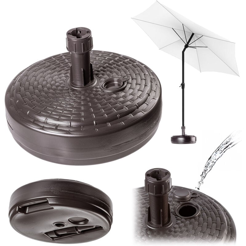 foto del prodotto base per ombrellone da giardino rotonda kadax supporto per ombrellone da giardino 39 cm peso bronzo