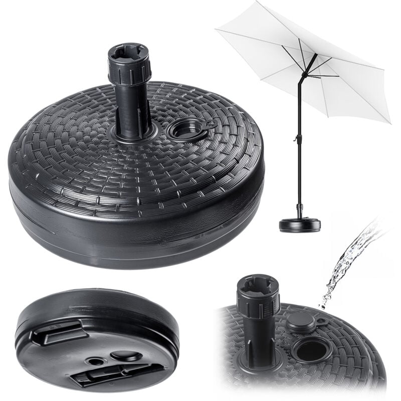 foto del prodotto base per ombrellone da giardino rotonda kadax supporto per ombrellone da giardino 39 cm peso grigio