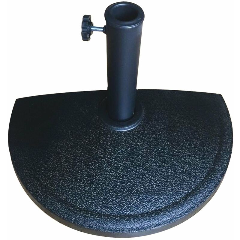 foto del prodotto base per ombrellone da muro parete mezza luna 9kg antracite garden deluxe collection
