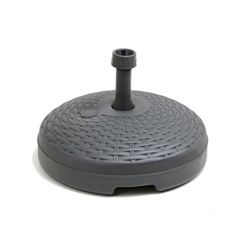 foto del prodotto base per ombrellone rotonda effetto ratan antracite 30 lt