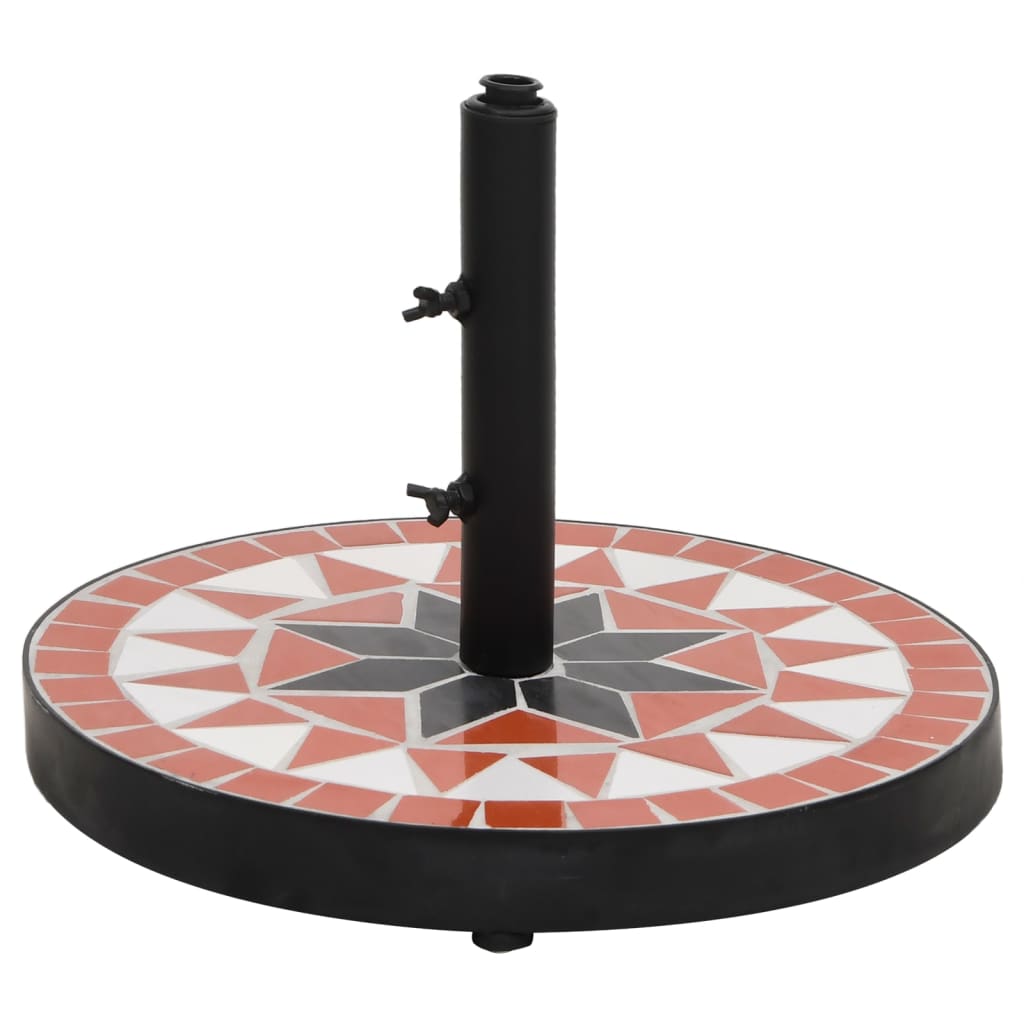 foto del prodotto base per ombrellone terracotta e bianco rotonda 12 kg