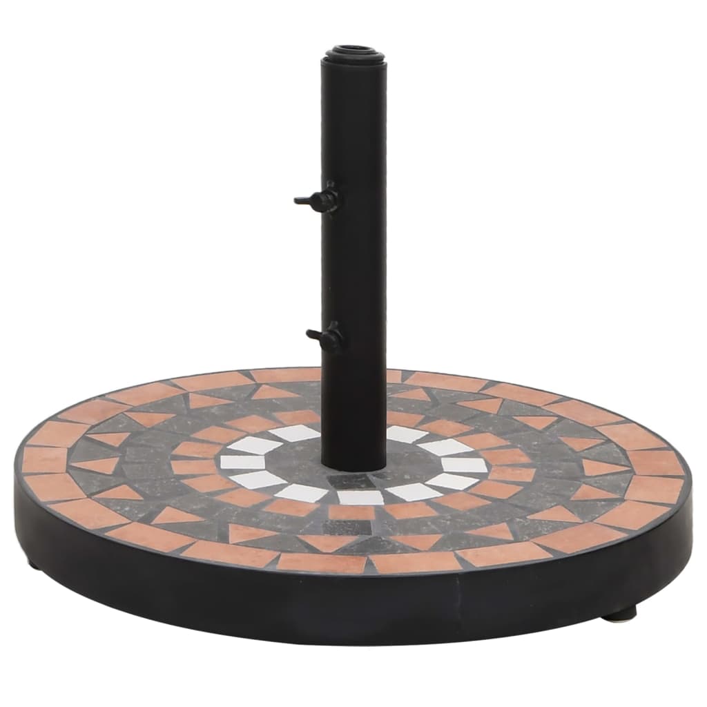 foto del prodotto base per ombrellone terracotta e bianco rotonda 12 kgcod mxl 73426