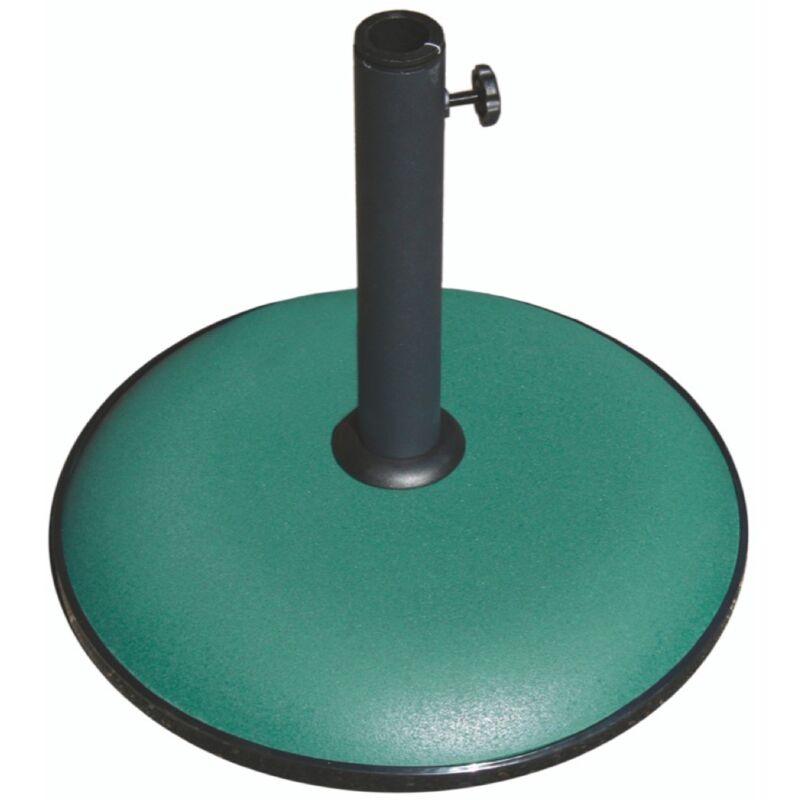 foto del prodotto base per ombrellone tonda in colore verde da 25 kg maury s