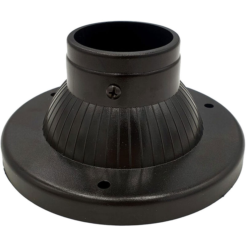 foto del prodotto base per palo lanterna 60 mm 17 x h 7,9 cm in abs nero df 8042763