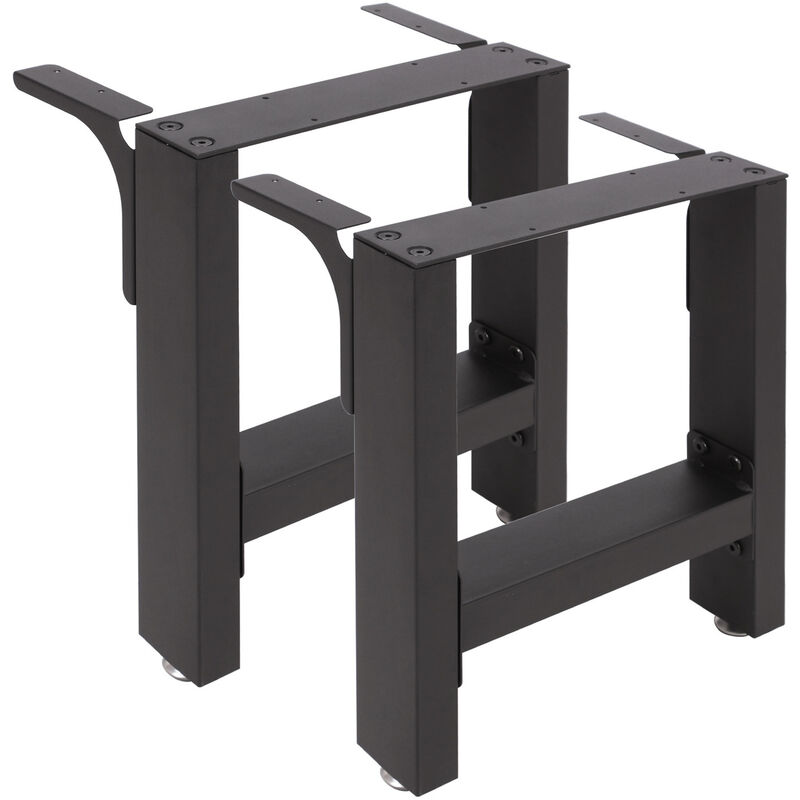 foto del prodotto base per panche verniciatura a polvere nero 30x43cm telaio quadrato panca