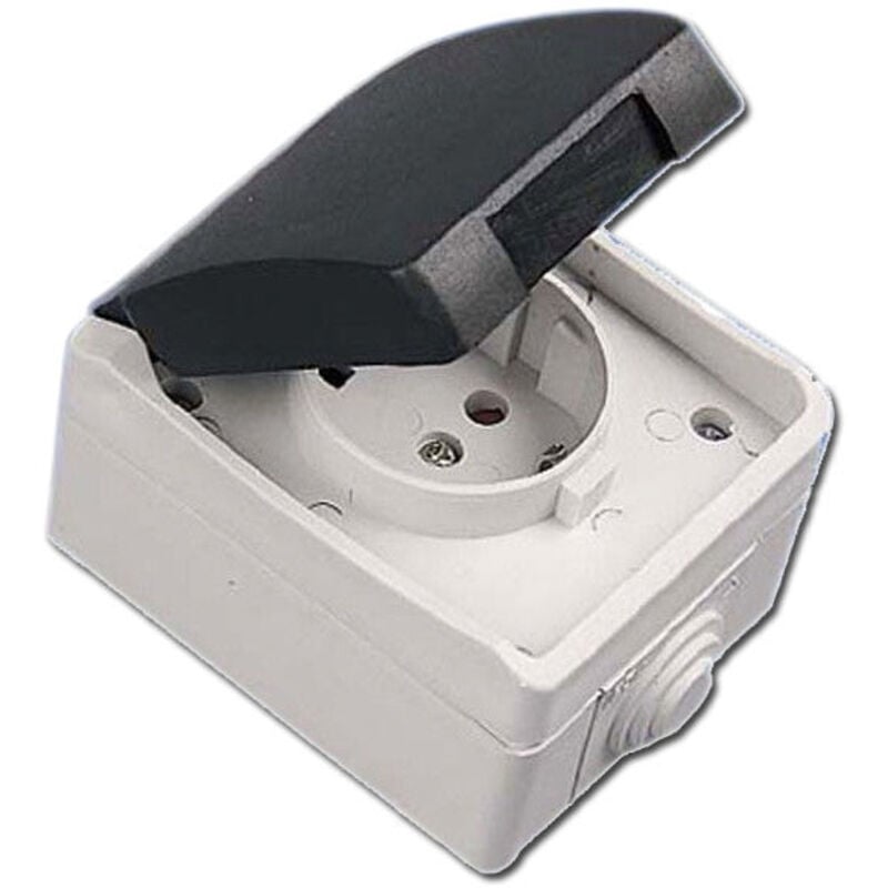 foto del prodotto base per presa elettrica impermeabile tt ip-44 grigio 70725/40818