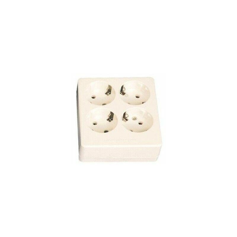 foto del prodotto base quadrata multipla a 4 prese gsc 0800231