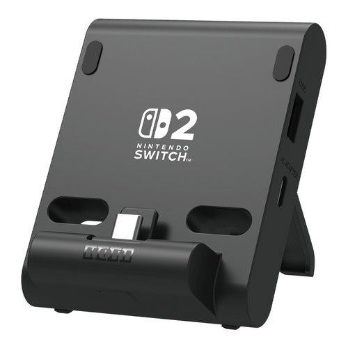 foto del prodotto base ricarica hori nsx 002e switch 2 dual usb playstand black