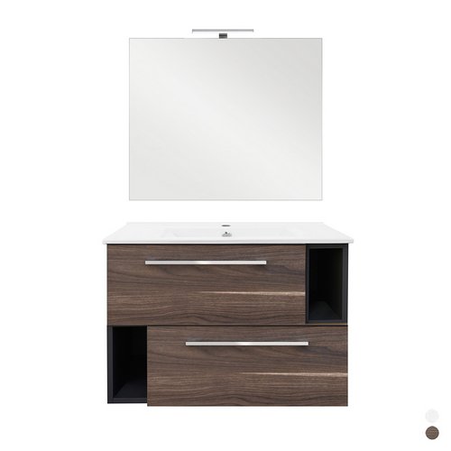 foto del prodotto base sospesa mobile bagno 80 cm modc bianco venato