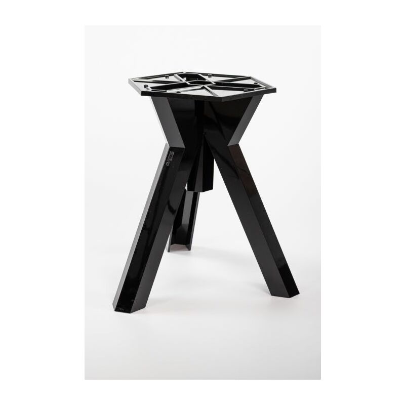 immagine 0 del prodotto base tavolo nera in policarbonato design ometto base per piani 80 90cm
