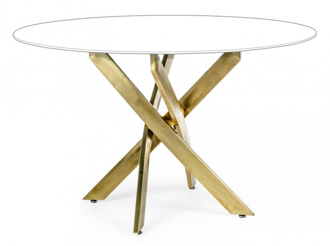 foto del prodotto base tavolo oro d120 x 56a x 56b x 73.5h