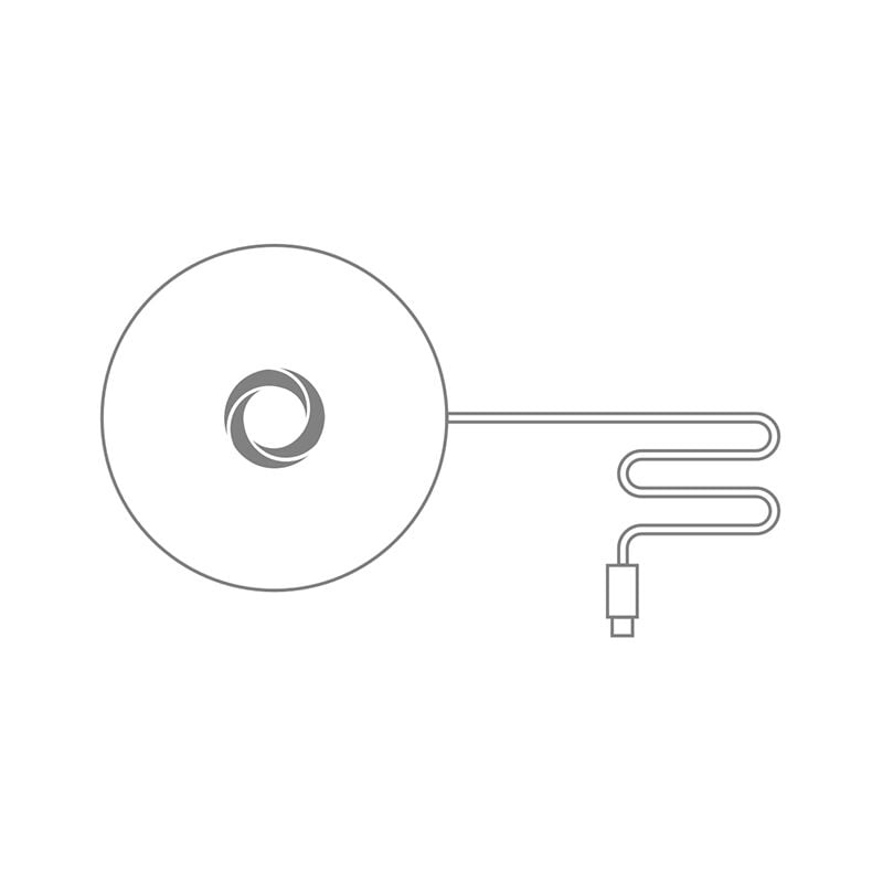 foto del prodotto basetta di ricarica a contatto con cavo usb per serie diva