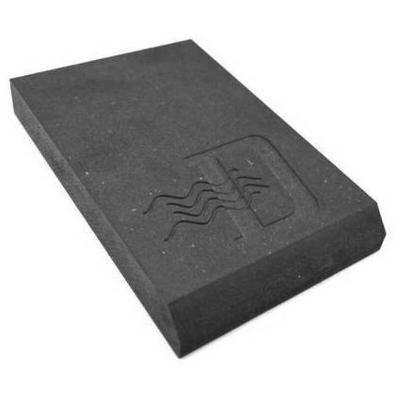 foto del prodotto basetta espositiva in mdf per rubinetti misura grigio