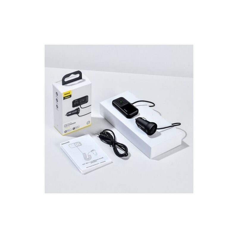 foto del prodotto baseus car bluetooth mp3 player t shaped s 16 black os