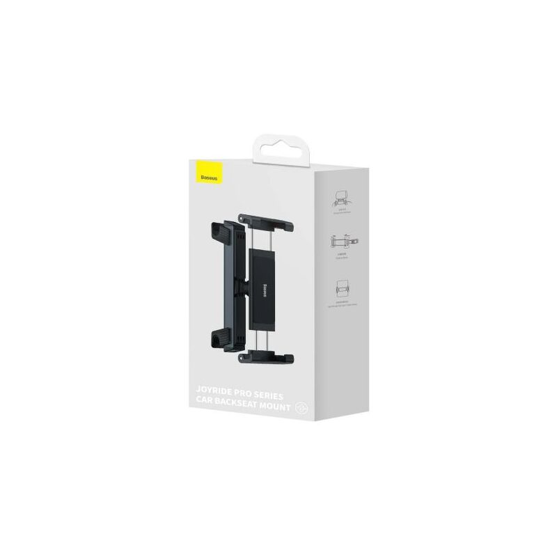 foto del prodotto baseus car mount joyride pro backseat mobile tablet holder, fits from 4.7 to 12.3 inch, black sutq000001 