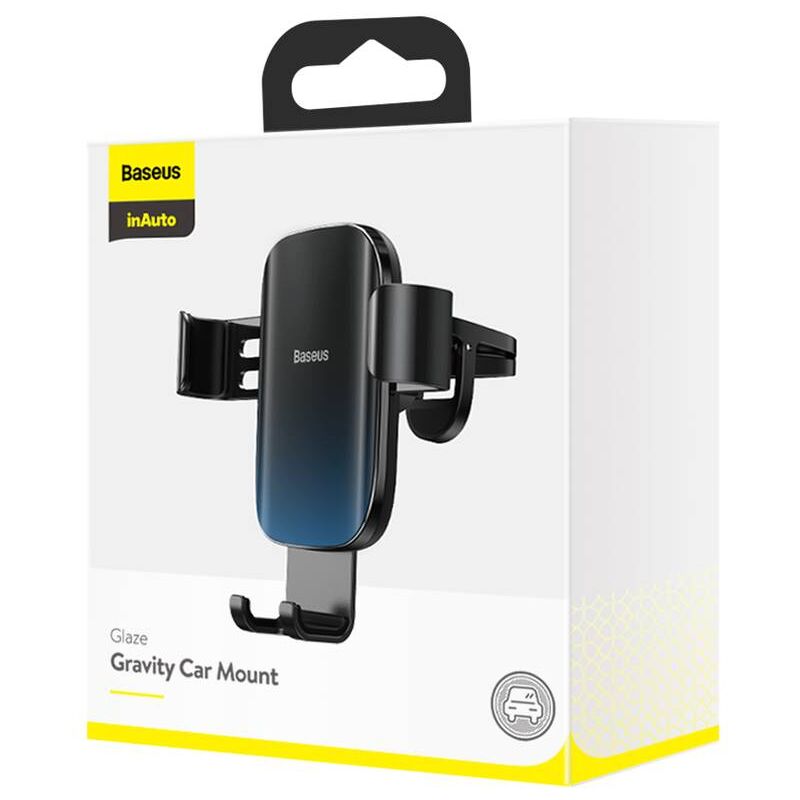 foto del prodotto baseus glaze gravity supporto passivo telefono cellulare smartphone nero
