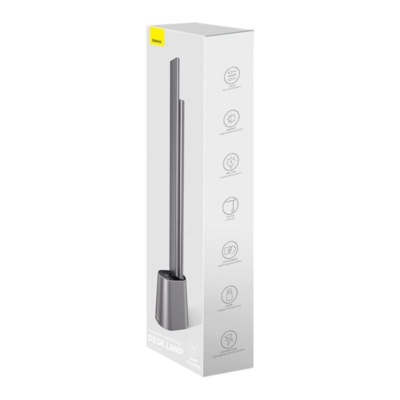 foto del prodotto baseus home smart eye series charging folding reading desk lamp 2200 mah smart light 5w gray dgzg 0g 
