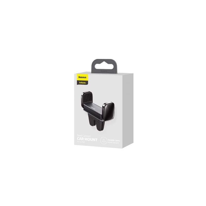 foto del prodotto baseus steel cannon active mobile phone holder telefono cellulare smartphone nero, argento