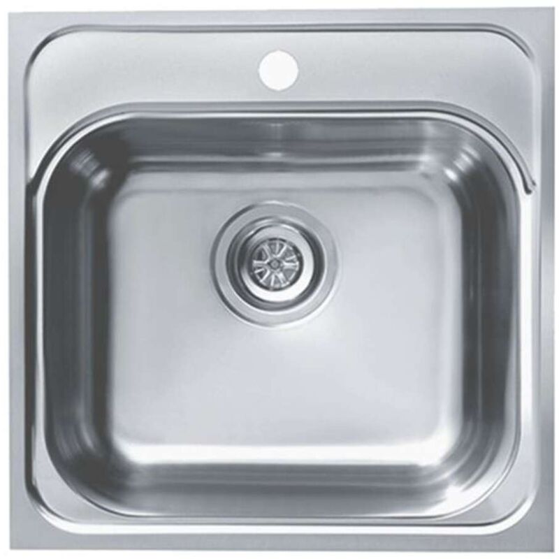 foto del prodotto basic lavello 47x47 cm, acciaio inox 1100905 alveus