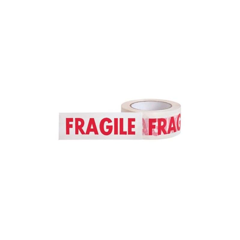 foto del prodotto basic nastro imballo bianco fragile 