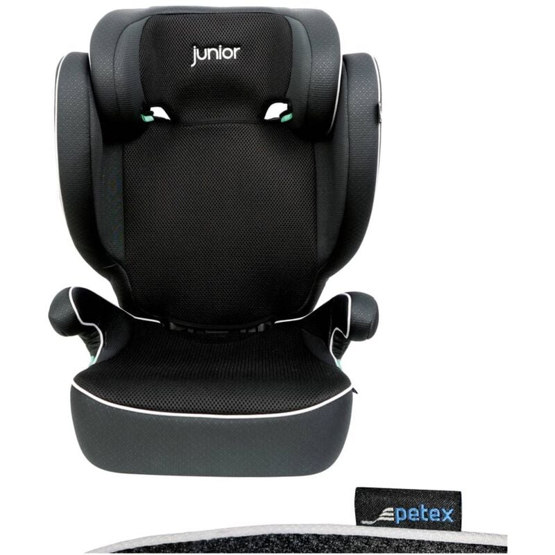foto del prodotto basic plus 1600 schwarz hdpe nach ece r129 seggiolino per bambini nero petex