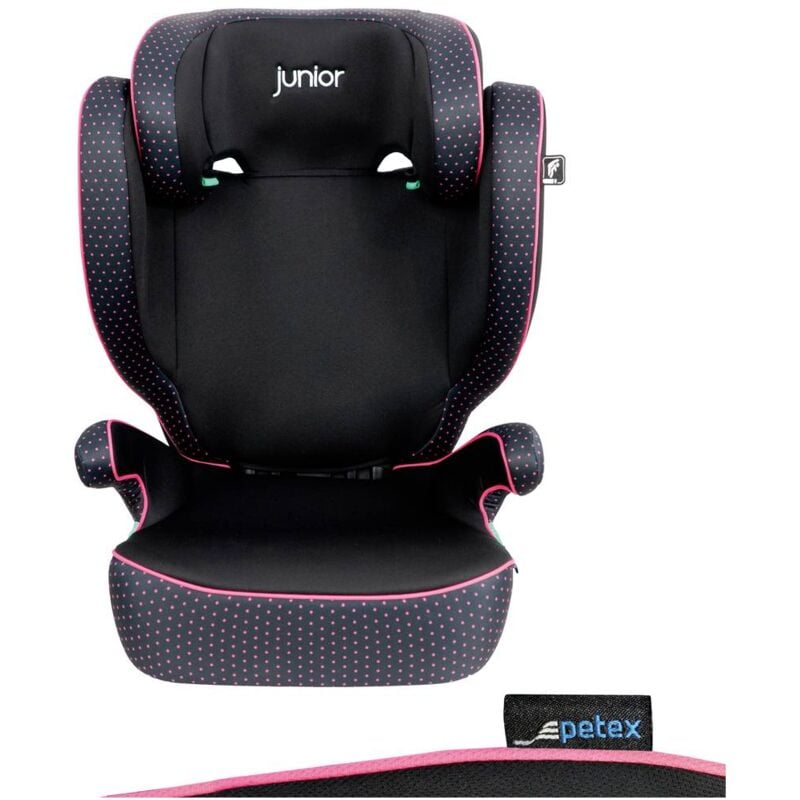foto del prodotto basic plus 1602 pink hdpe nach ece r129 seggiolino per bambini rosa petex