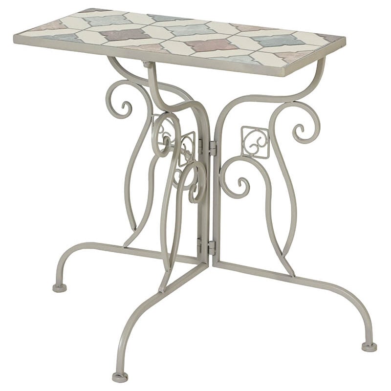 foto del prodotto basics tavolo bistrot in metallo mosaico marrakech per esterni 29 x 58 x 63,50 cm