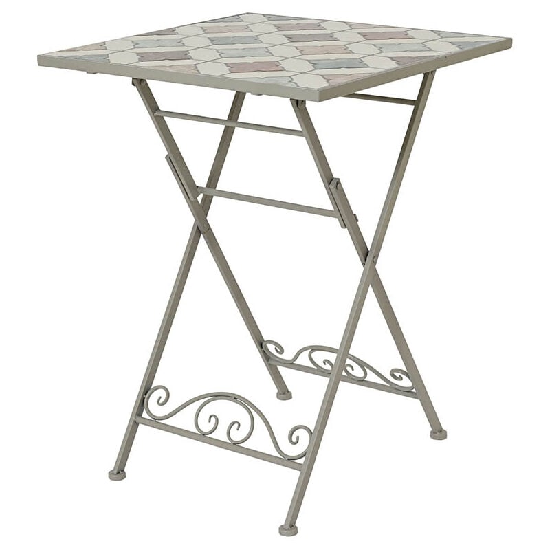 foto del prodotto basics tavolo bistrot in metallo mosaico marrakech per esterni 58 x 58 x 76 cm