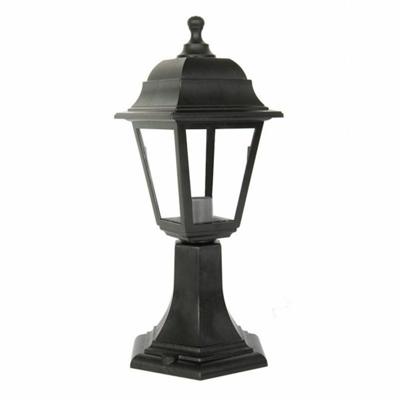 foto del prodotto basil lampada da parete per esterni albahaca 1xe27 nero ip44 policarbonato 41,5x16,5d